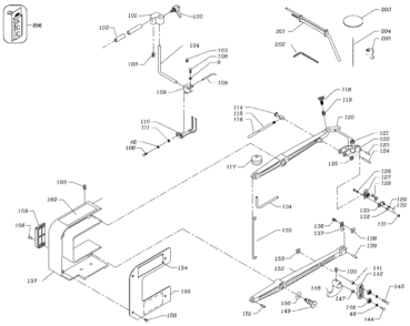 Default Diagram and Parts List for BT1600-AR Type 1 Black and Decker Jig Saw